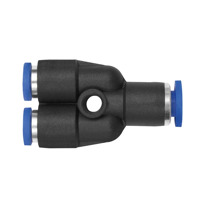 RIEGLER Push-in Y-connector »Blue Series« mini, red., hose exterior Ø 4/3