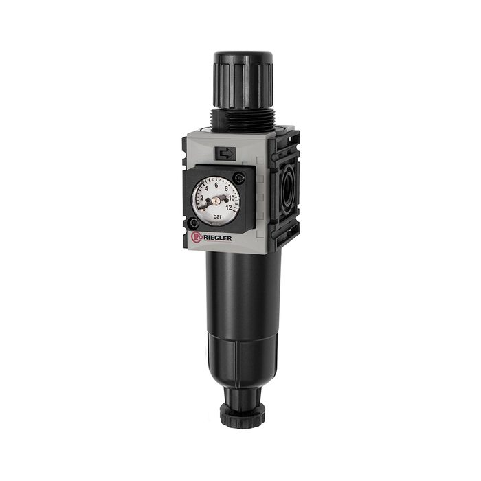 RIEGLER Filter regulator »FUTURA-mini«, Metal container, G 1/4, 0.5 - 10