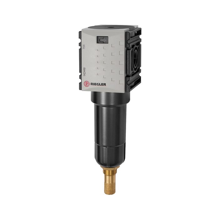 RIEGLER Filter »FUTURA-mini« mit Metallbehälter, 5 µm, BG 0, G 1/4, VA