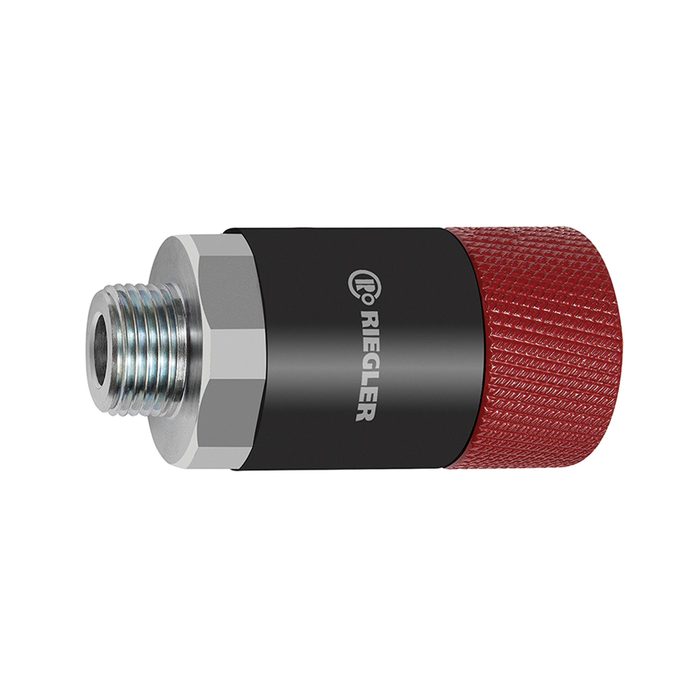 [141781] RIEGLER Dreh-Sicherheitskupplung NW 11, ISO 6150 C, Stahl, G 3/4 AG