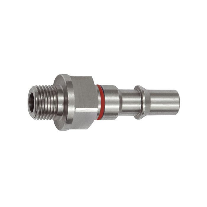 [141854] RIEGLER Unverwechselbarer Nippel NW 6, ISO 6150 C, G 1/8 AG, rot