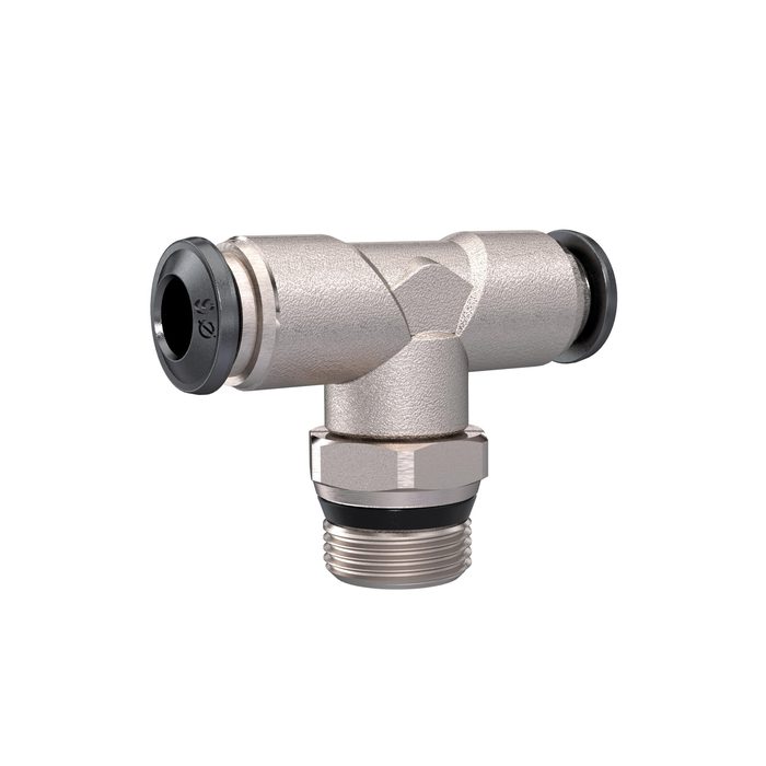 RIEGLER Push-in T-fitting »universal short«, rotating 3/8, hose 10