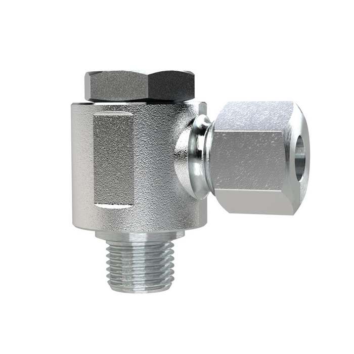 RIEGLER Pivoting angled fitting, M33x2.0 o., Pipe exterior Ø 25