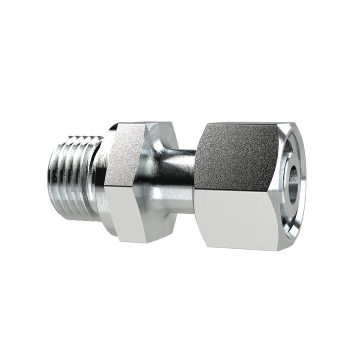 RIEGLER Einst.-Ger.-Einschraubvers., G 3/8a., Rohr-AØ12mm, Stahl verz.