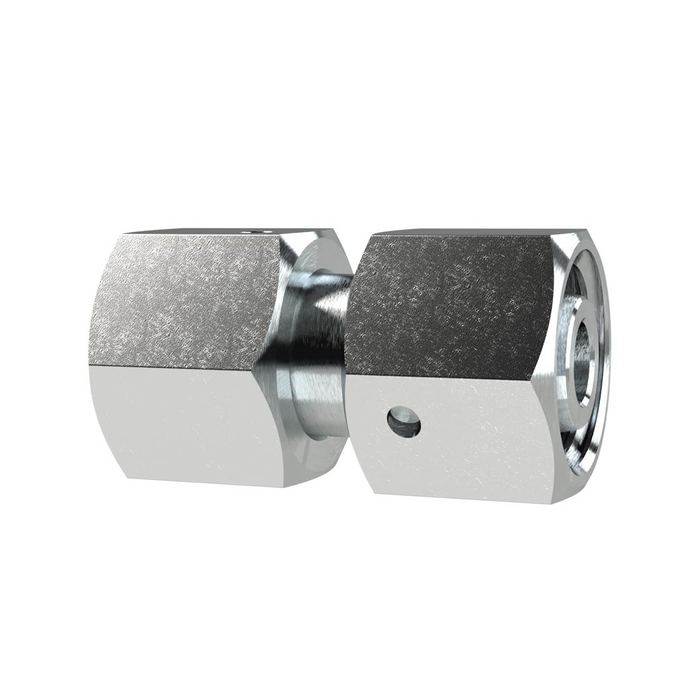 [158960] RIEGLER Adjustable straight fitting, Pipe ext. Ø 12, galvanised steel