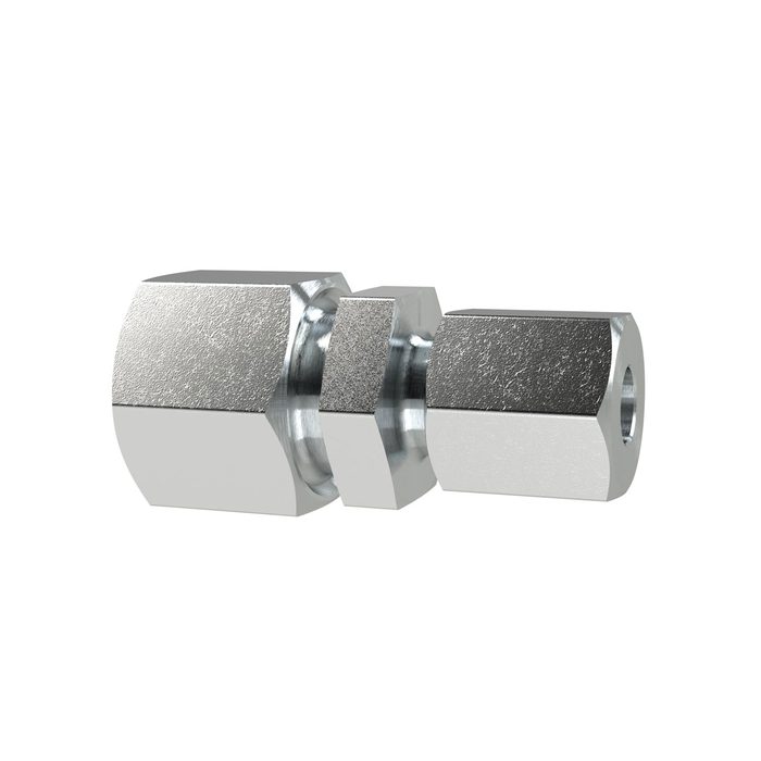 RIEGLER Straight reducer, Pipe exterior Ø 16/14, galvanised steel