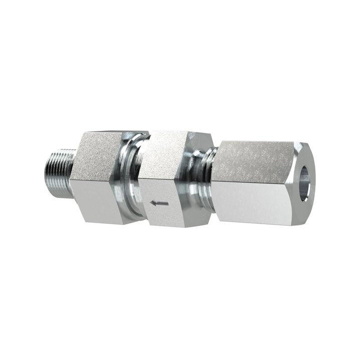 [159461] RIEGLER Non-return valve, G3/8o., Pipe ext. Ø12, PN max.400, galv. steel