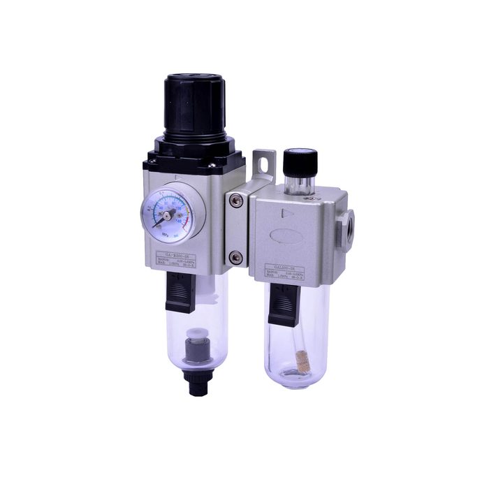 RIEGLER Wartungseinheit 2-tlg. »GA-mini«, PC, BG 200, G1/8, 1,5-9 bar, HA