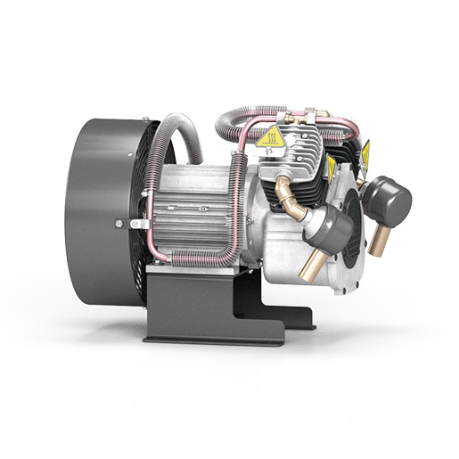 KAESER Kolbenkompressor Modell KCT 180-G (400 V) auf Grundplatte ölfrei