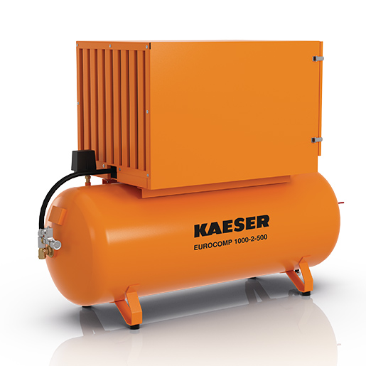 KAESER Kolbenkompressor EUROCOMP Modell EPC 1000-2-500 mit Schalldämmhaube