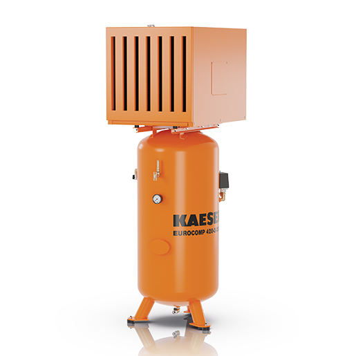 KAESER Kolbenkompressor EUROCOMP Modell EPC 420-2-250 St mit Schalldämmhaube