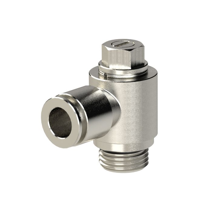 RIEGLER Thredtle check valve, exhaust air, G 1/4, plug connection 10