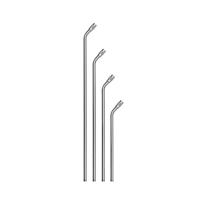 [144838] RIEGLER Extension tube without nozzle, curved 150 mm, Alu, M12x1,25