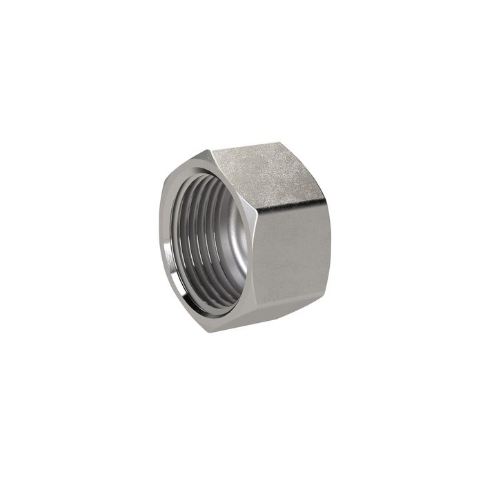 RIEGLER Verschlusskappe, Sechskant G 1/8, IG, SW 13, ES 1.4408