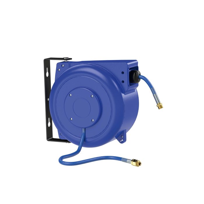 [206190] RIEGLER Hose reel, compressed air/water, PVC, ø 10x6.5, R 1/4, 15 m