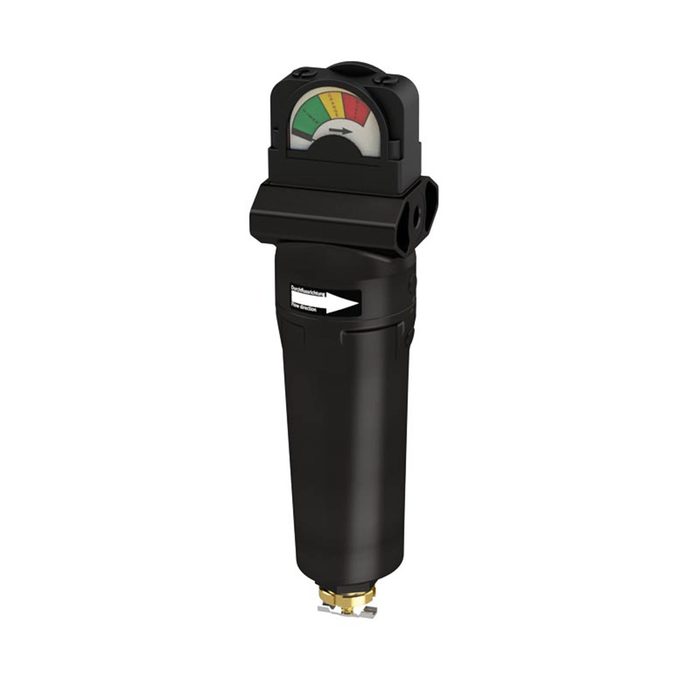 RIEGLER Activated carbon filter G1/2 with differential pressure gauge, 0.003 mg/m³