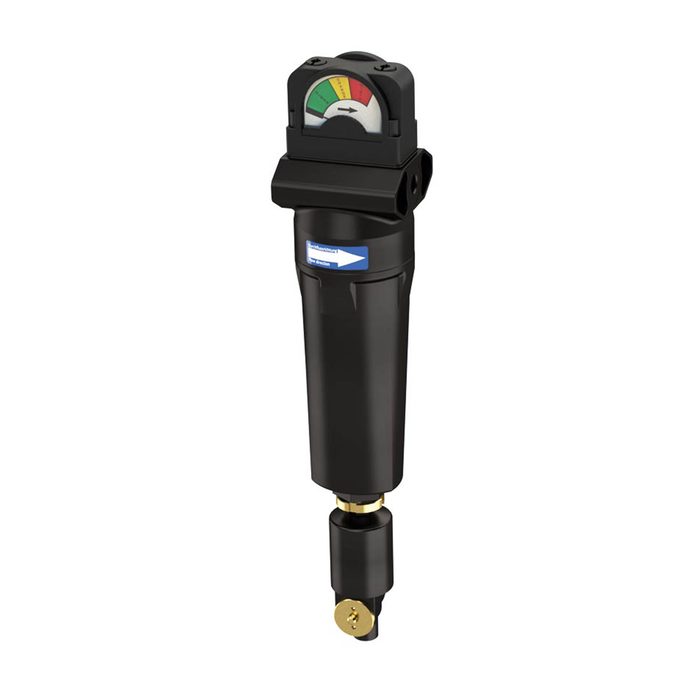 RIEGLER Mikrofilter G3/4 mit Differenzdruckmanometer, 0,01 µm