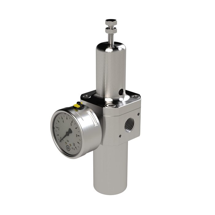 [136614] RIEGLER Stainless steel filterregler 1.4404, reversible, G 3/4, 0,5 - 8 bar