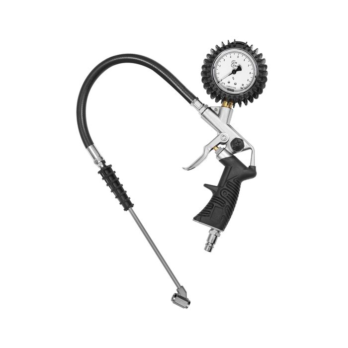 [117143] RIEGLER Hand-held tire inflation gauge TS, Mano Ø 63 mm, calibrated, 0-10 bar