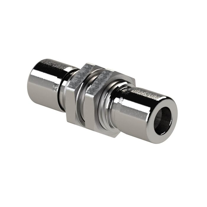 RIEGLER Gerade Schott-Steckverb. »NonPlusUltra«, red., Ø 12/10 mm, VPE 10 Stk.