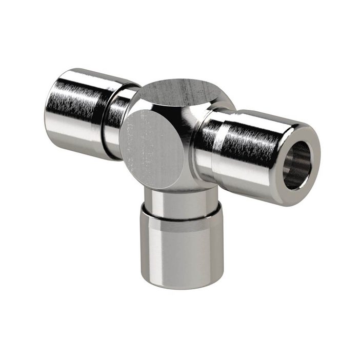 RIEGLER T-connector "NonPlusUltra", Ø 8 mm, PU 10 pcs.