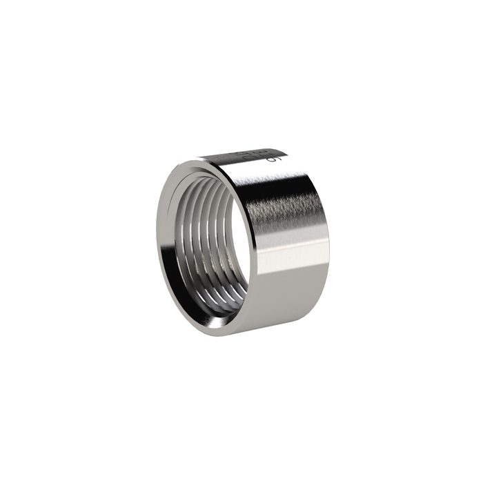 RIEGLER Muffe, rund, kurz, Rp 3/8, Edelstahl 1.4408