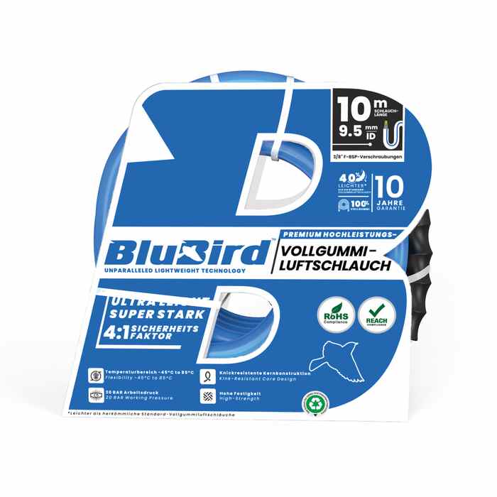 RIEGLER Werkstattschlauch-Set »BluBird«, Sicherheitskupplung, Ø15,5x9,5, 10