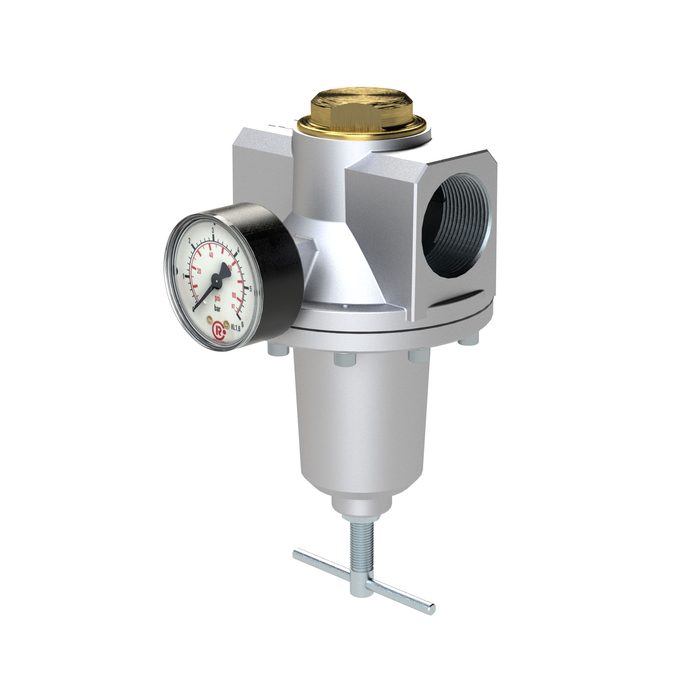 RIEGLER Konstant-Druckregler inkl. Manometer, BG 5, G 1 1/2, 0,5 - 16 bar