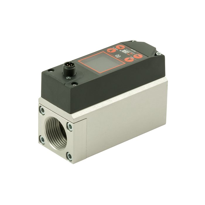 RIEGLER flow meter "FLUX", BG 2, IO-Link/display/pressure sensor