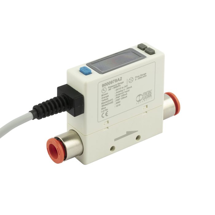 RIEGLER flow meter "FLUX 0", 0 ? 50 Nl/min, Ø 8 mm, 4 ? 20 mA