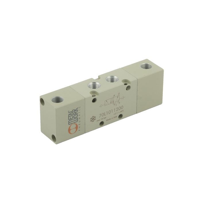 RIEGLER 5/2-Wegeventil Tieftemp., pneumatisch, bistabil, Anschluss G 1/8