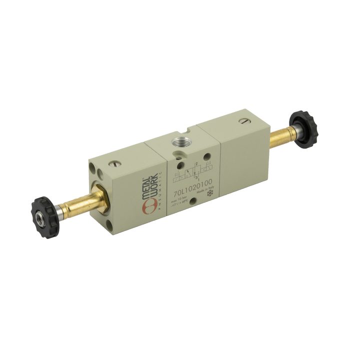 RIEGLER 3/2-way valve, cryogenic, electropneumatic, bistable, G 1/8