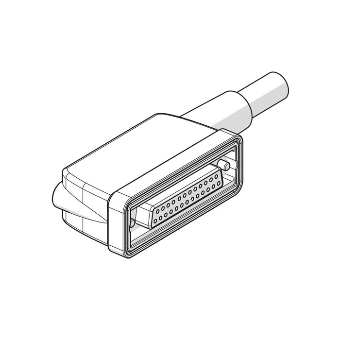 RIEGLER Multipolkabel, D-Sub Buchse 44-polig 90° / offenes Ende, 2,5 m